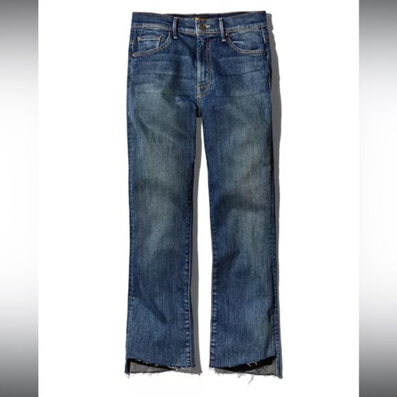 MOTHER Insider Crop Step Fray Jeans in Not Rough Enough - Picture 6 of 10